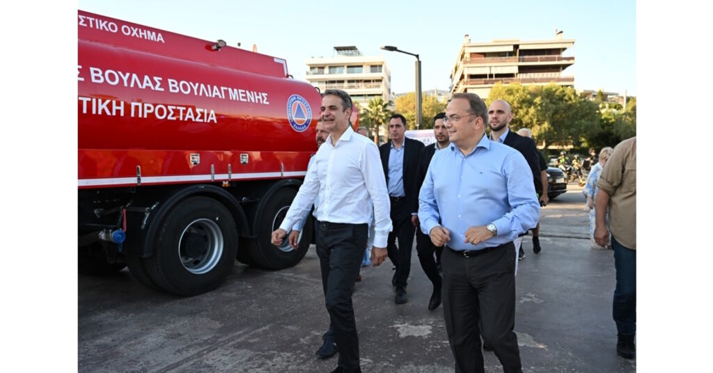 Όσα έγιναν κατά την επίσκεψη του Κυριάκου Μητσοτάκη στον Δήμο 3Β – Αντιπλημμυρικά έργα και Πολιτική Προστασία στο επίκεντρο